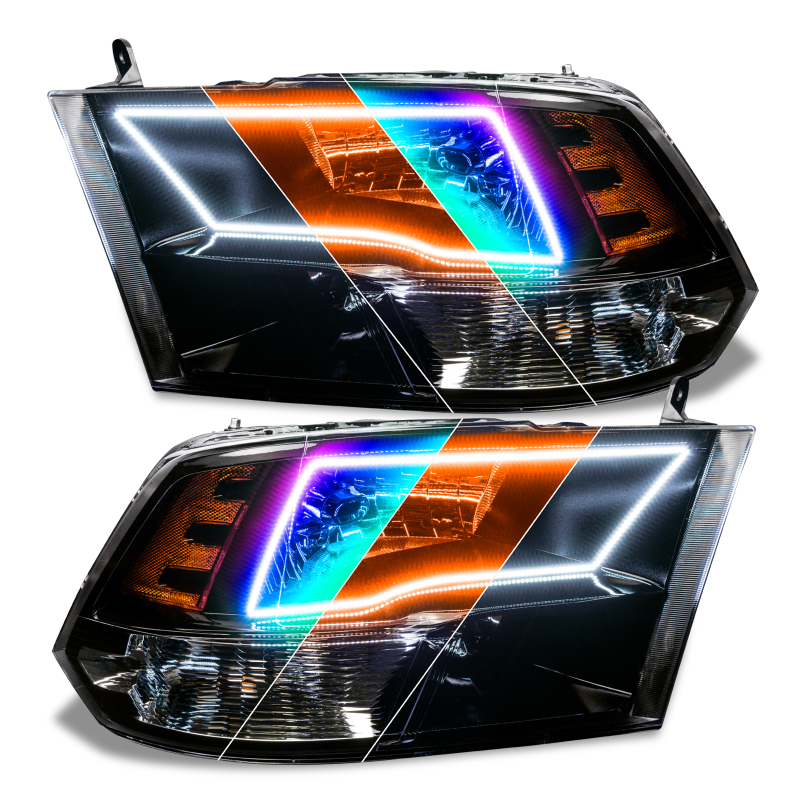 Ram 3500 Headlight Halo Kit - ORACLE Lighting - ColorSHIFT - RGB+A - `09-`10